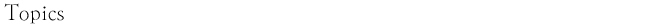 topics